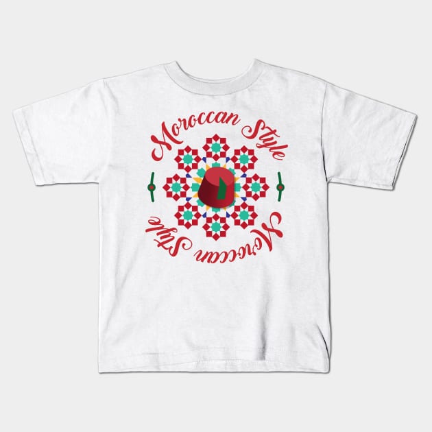 Gift For Friend Moroccan Style Kids T-Shirt by HozDes